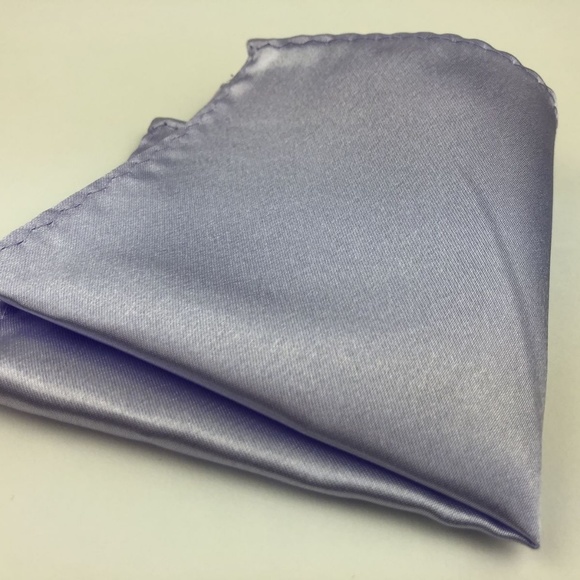 Silk Satin Pocket Square 8" Lavender - Picture 1 of 2